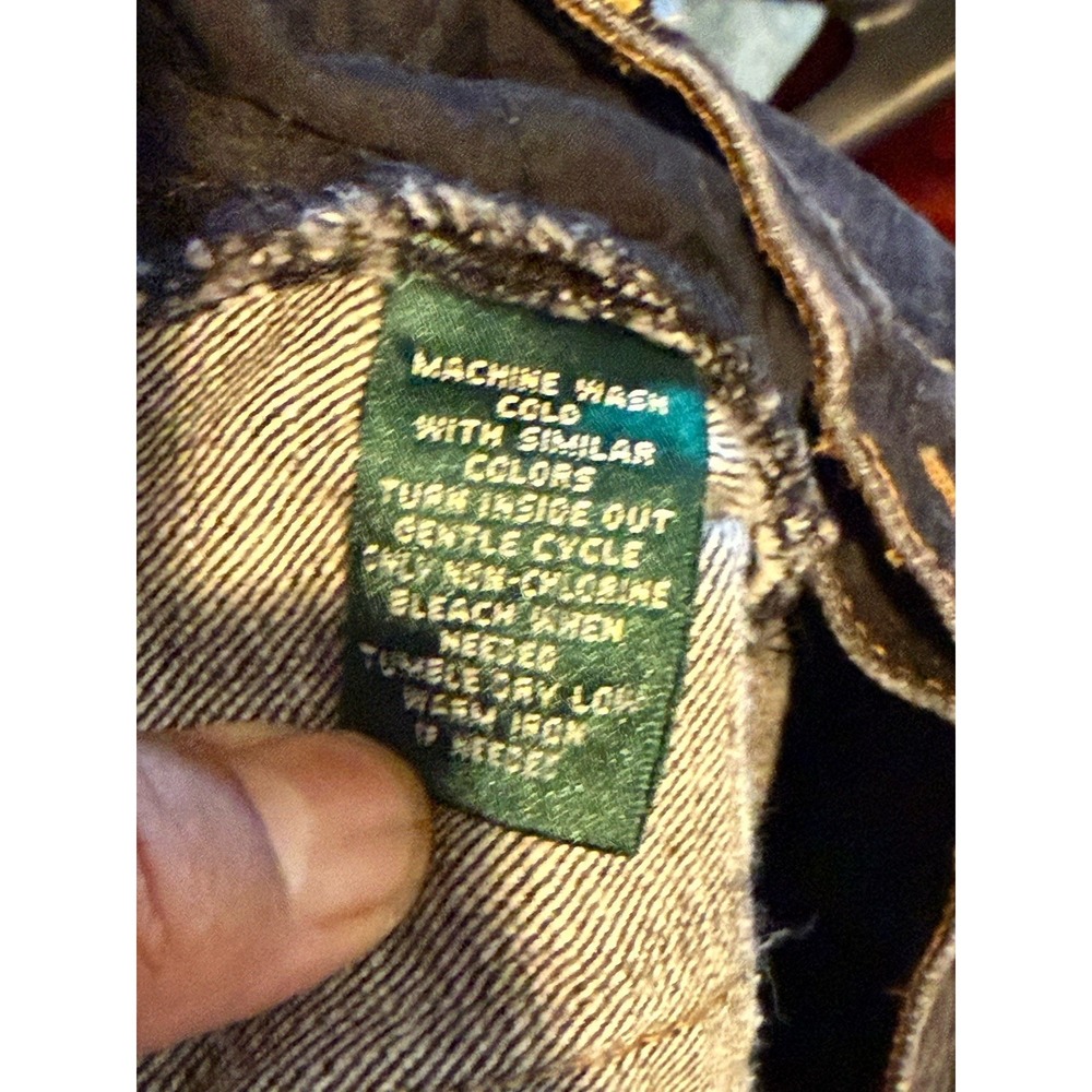 Lauren Jeans Co., Ralph Lauren Y2K Vintage Size 16 Black With Decorative Patches - Picture 13 of 16